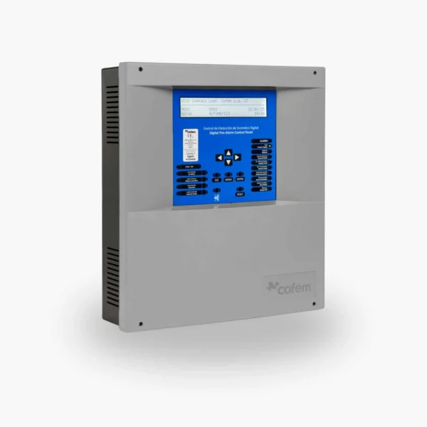 Centrale adressable Compact Lyon 2 boucles, Cofem CLYON02, vue de face